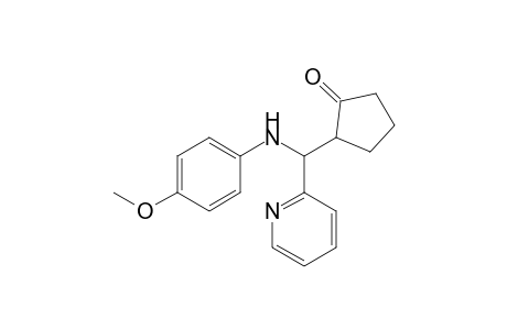 2-{[(4-Methoxyphenyl)amino]-2-pyridylmethyl}cyclopentan-1-one