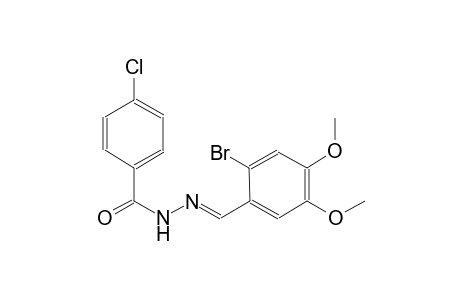 N'-[(E)-(2-bromo-4,5-dimethoxyphenyl)methylidene]-4-chlorobenzohydrazide