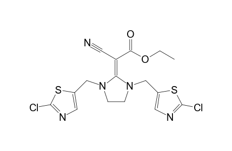 1,3-Bis(2-chlorothiazol-5-ylmethyl)-2-[(cyano)(ethoxycarbonyl)methylidene]imidazolidine