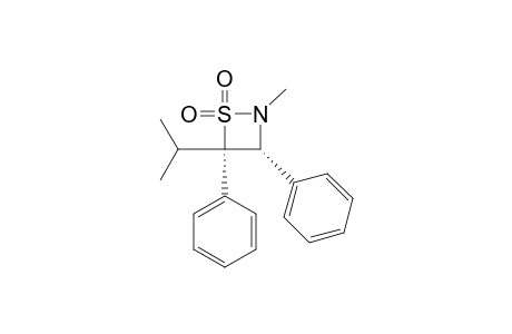 1,2-Thiazetidine, 2-methyl-4-(1-methylethyl)-3,4-diphenyl-, 1,1-dioxide, cis-(.+-.)-