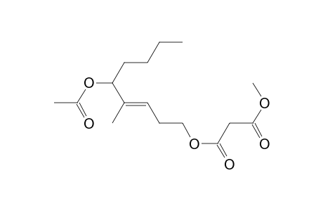 1'-(3'-methoxy-3''-oxopropionyloxy)-5-acetoxy-4-methyl-3-nonene