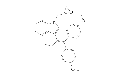 3-[1-ethyl-2,2-bis(4-methoxyphenyl)vinyl]-1-(2-oxiranylmethyl)-1H-indole