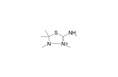 2-METHYLIMINO-3,4,5,5-TETRAMETHYL-1,3,4-THIADIAZOLINE, PROTONATED