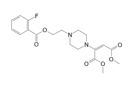1-[2-(2-Fluorobenzoyloxyl)eth-1-yl]-4-[(E)-1,2-(dimethoxycarbonyl)ethen-1-yl]piperazine