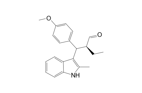 (2S)-2-((4-methoxyphenyl)(2-methyl-1H-indol-3-yl)methyl)butanal