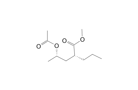 (2R*,4S*)-METHYL-4-ACETOXY-2-PROPYLPENTANOATE