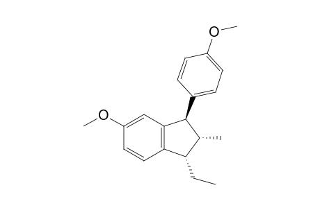 1-Ethyl-5-methoxy-3-(4-methoxyphenyl)-2-methyl-2,3-dihydro-1H-indene