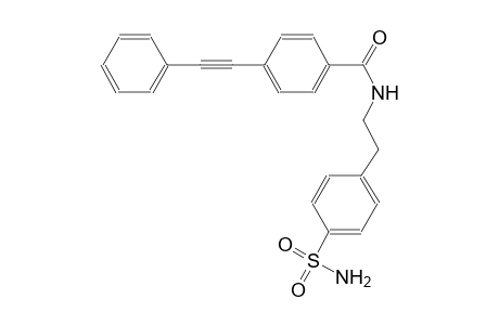 benzamide, N-[2-[4-(aminosulfonyl)phenyl]ethyl]-4-(phenylethynyl)-