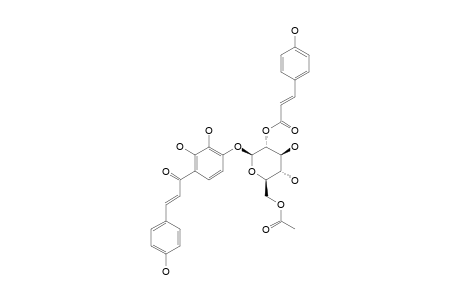 4'-O-BETA-D-(2''-P-COUMAROYL-6''-ACETYL)-GLUCOPYRANOSYL-4,2',3'-TRIHYDROXYCHALCONE