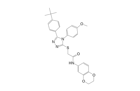 2-{[5-(4-tert-butylphenyl)-4-(4-methoxyphenyl)-4H-1,2,4-triazol-3-yl]sulfanyl}-N-(2,3-dihydro-1,4-benzodioxin-6-yl)acetamide