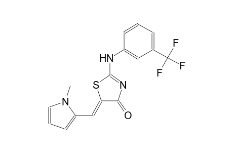 (5Z)-5-[(1-methyl-1H-pyrrol-2-yl)methylene]-2-[3-(trifluoromethyl)anilino]-1,3-thiazol-4(5H)-one