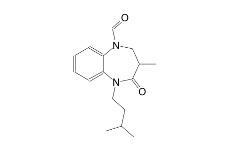 1H-1,5-benzodiazepine-1-carboxaldehyde, 2,3,4,5-tetrahydro-3-methyl-5-(3-methylbutyl)-4-oxo-