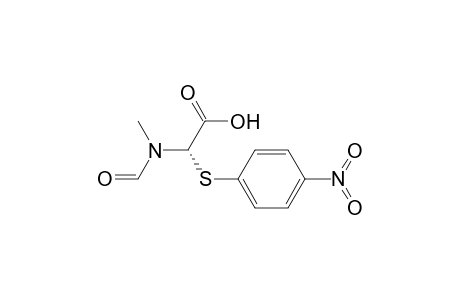 .alpha.-(4-Nitrophenylthio)-N-formyl-N-methylglycine