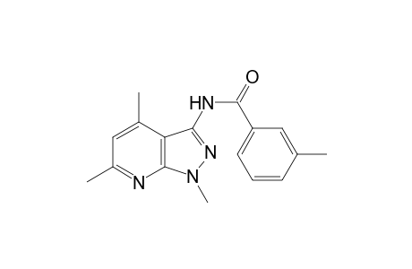 Benzamide, 3-methyl-N-(1,4,6-trimethyl-1H-pyrazolo[3,4-b]pyridin-3-yl)-