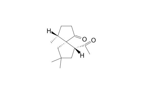 rel-(4R,5R,6R)-6Acetyl-4,8,8-trimethylspiro[4.4]nonan-1-one