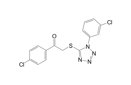 4'-chloro-2-{[1-(m-chlorophenyl)-1H-tetrazol-5-yl]thio}acetophenone