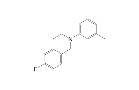 4-Fluorobenzylamine, N-ethyl-N-(3-methylphenyl)-