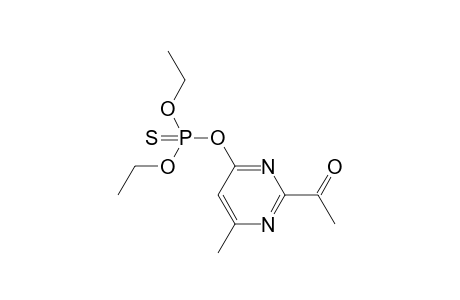 1-(4-diethoxyphosphinothioyloxy-6-methyl-pyrimidin-2-yl)ethanone
