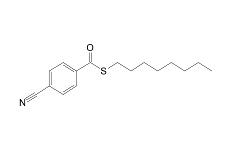 4-cyanobenzenecarbothioic acid S-octyl ester