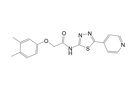 2-(3,4-dimethylphenoxy)-N-[5-(4-pyridinyl)-1,3,4-thiadiazol-2-yl]acetamide