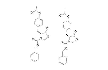 (S)-3-BENZYLOXYCARBONYL-4-(4-ACETOXYBENZYL)-OXAZOLIDIN-5-ONE