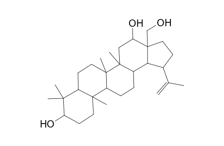 1-isopropenyl-5a,5b,8,8,11a-pentamethyl-3a-methylol-1,2,3,4,5,6,7,7a,9,10,11,11b,12,13,13a,13b-hexadecahydrocyclopenta[a]chrysene-4,9-diol