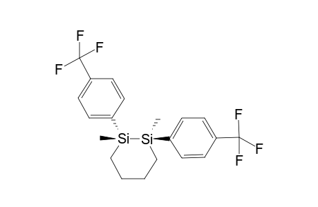 trans-1,2-Bis(p-trifluoromethylphenyl)-1,2-dimethyl-1,2-disilacyclohexane