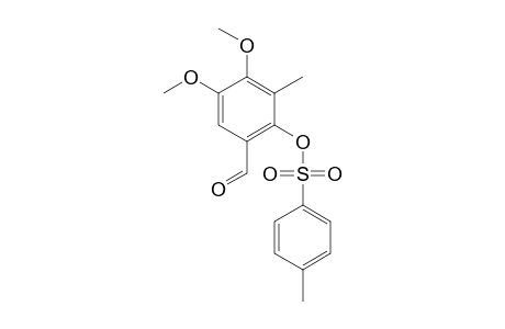 4,5-Dimethoxy-3-methyl-2-[(4-methylphenylsulfonyl)oxy]-benzaldehyde