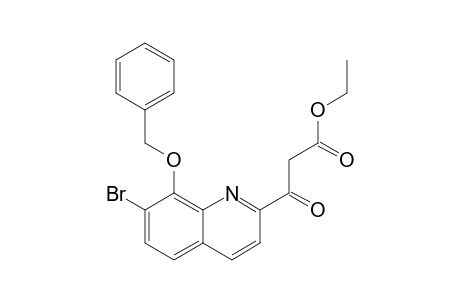 3-(7-bromo-8-phenylmethoxy-2-quinolinyl)-3-oxopropanoic acid ethyl ester