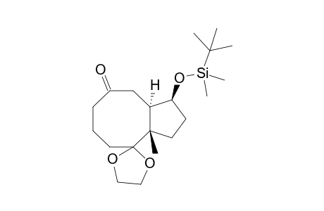 (1R*,8S*,11S*)-8-Methyl-11-(1,1,2,2-tetramethyl-1-silapropoxy)bicyclo[6.3.0]undecane-3,7-dione 7-ethylidene acetal