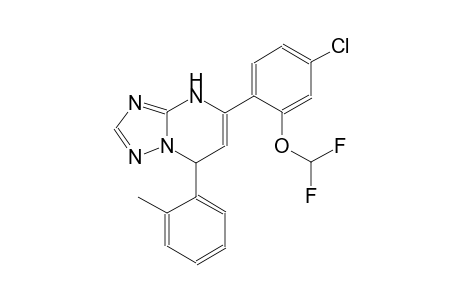 5-[4-chloro-2-(difluoromethoxy)phenyl]-7-(2-methylphenyl)-4,7-dihydro[1,2,4]triazolo[1,5-a]pyrimidine