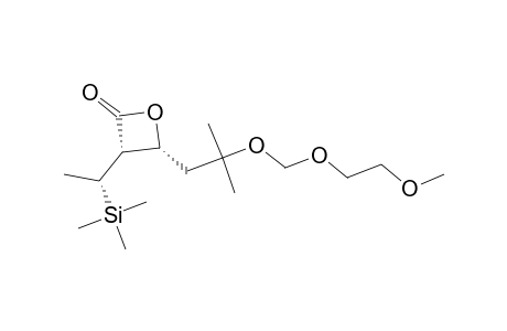 (2S,3R)-2-[(1R)-1-Trimethylsilylethyl]-3-(2-methyl-2-(methoxyethoxy)methoxypropyl]propano-3-lactone