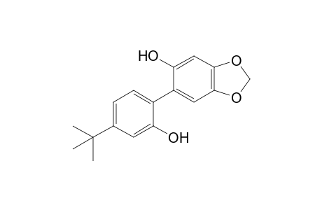 6-(4-tert-butyl-2-hydroxy-phenyl)-1,3-benzodioxol-5-ol