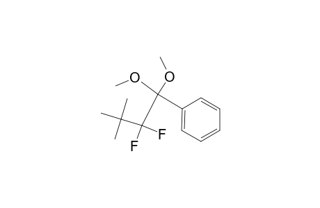 1,1-Difluoro-2,2-dimethoxy-1-tert-butyl-2-phenylethane
