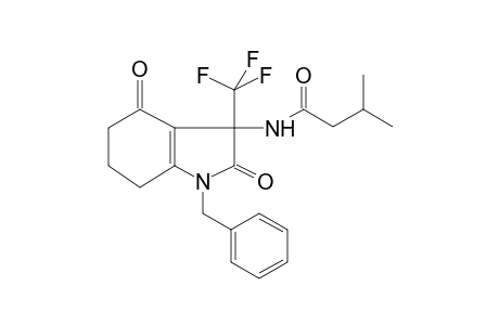 N-[1-benzyl-2,4-dioxo-3-(trifluoromethyl)-2,3,4,5,6,7-hexahydro-1H-indol-3-yl]-3-methylbutanamide