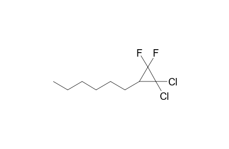 2,2-Dichloro-3,3-difluoro-1-hexylcyclopropane