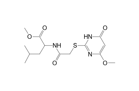 Methyl 2-{2-[(4-methoxy-6-oxo-1,6-dihydropyrimidin-2-yl)sulfanyl]acetamido}-4-methylpentanoate