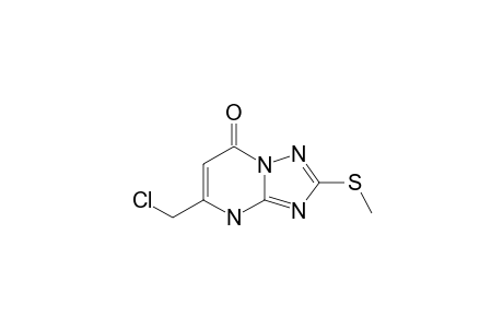2-METHYLTHIO-7-CHLOROMETHYL-1,2,4-TRIAZOLO-[1,5-A]-PYRIMIDIN-5(8H)-ONE