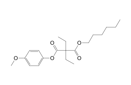 Diethylmalonic acid, hexyl 4-methoxyphenyl ester