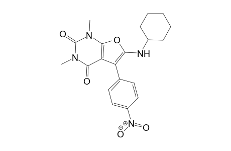 6-(Cyclohexylamino)-1,3-dimethyl-5-(4-nitrophenyl)furo[2,3-d]pyrimidine-2,4(1H,3H)-dione