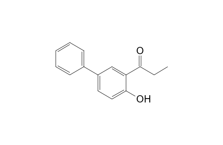 1-Propanone, 1-(4-hydroxy[1,1'-biphenyl]-3-yl)-; 2'-Hydroxy-5'-phenylpropiophenone; Propiophenone, 2'-hydroxy-5'-phenyl-