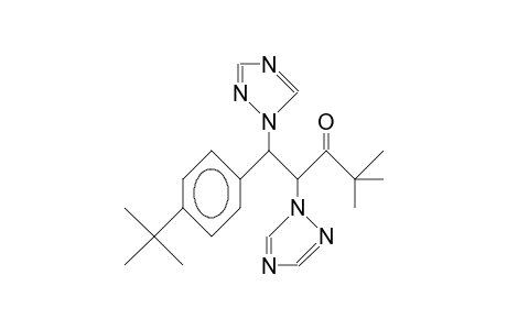 4,4-Dimethyl-1-(4-tert-butyl-phenyl)-1,2-bis(1,2,4-triazolyl)-3-pentanone, diast. A