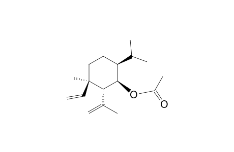 Cyclohexanol, 3-ethenyl-3-methyl-2-(1-methylethenyl)-6-(1-methylethyl)-, acetate, [1R-(1.alpha.,2.beta.,3.alpha.,6.alpha.)]-