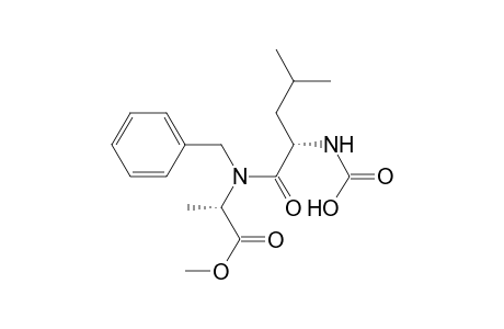 Alanine, N-(N-carboxy-L-leucyl)-, N-benzyl methyl ester