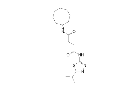 N~1~-cyclooctyl-N~4~-(5-isopropyl-1,3,4-thiadiazol-2-yl)succinamide