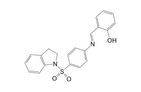 2-((E)-([4-(2,3-Dihydro-1H-indol-1-ylsulfonyl)phenyl]imino)methyl)phenol