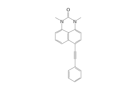 2,4-Dimethyl-8-(2-phenylethynyl)-2,4-diazatricyclo[7.3.1.0(5,13)]trideca-1(13),5,7,9,11-pentaen-3-one