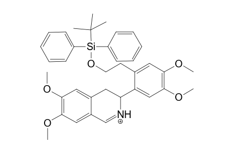 3-[2-(2-t-Butyldiphenylsilyloxyethyl)-4,5-dimethoxyphenyl]-6,7-dimethoxy-3,4-dihydroisoquinoline