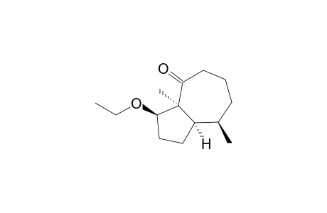 (1S*,6R*,7R*,10R*)-1,6-dimethyl-10-ethoxybicyclo[5.3.0]decan-2-one