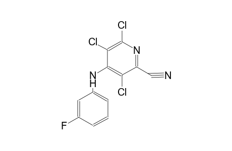 3,5,6-Trichloro-4-(3-fluoro-phenylamino)-pyridine-2-carbonitrile